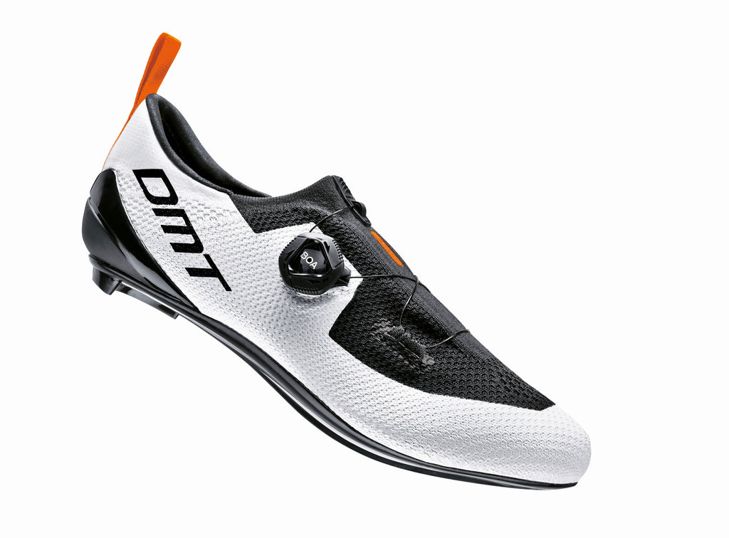 DMT KT1 White Road Bike 3D Knit Cycling Shoe
